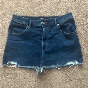 Express mom denim shorts